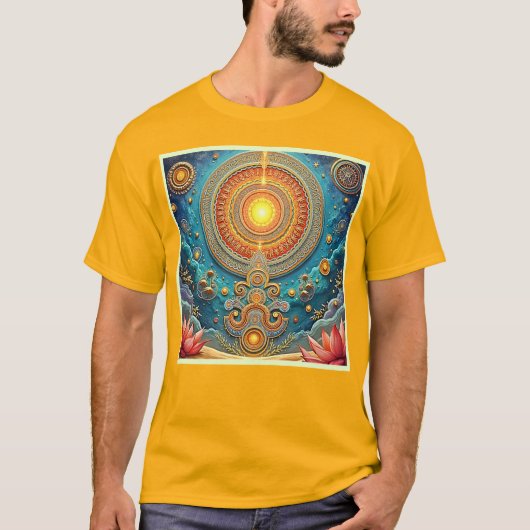 スピリチュアルマンダラアート Tシャツ (正面)