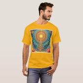 スピリチュアルマンダラアート Tシャツ (正面フル)