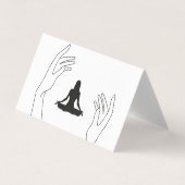 スピリチュアルミニマルプロフェッショナルロゴヨガ  名刺 (正面)