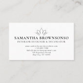 スピリチュアルヨガメディテーションロータスゼンホリスティック 名刺 (裏面)