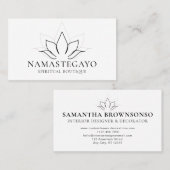 スピリチュアルヨガメディテーションロータスゼンホリスティック 名刺 (正面/裏面)