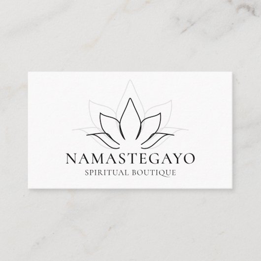 スピリチュアルヨガメディテーションロータスゼンホリスティック 名刺 (正面)