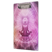 スピリチュアルヨガ瞑想カラフル禅 クリップボード (左)