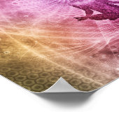 スピリチュアルヨガ瞑想カラフル禅 ポスター (角)