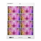 スピリチュアルヨガ瞑想カラフル禅 ラベル (フルシート)