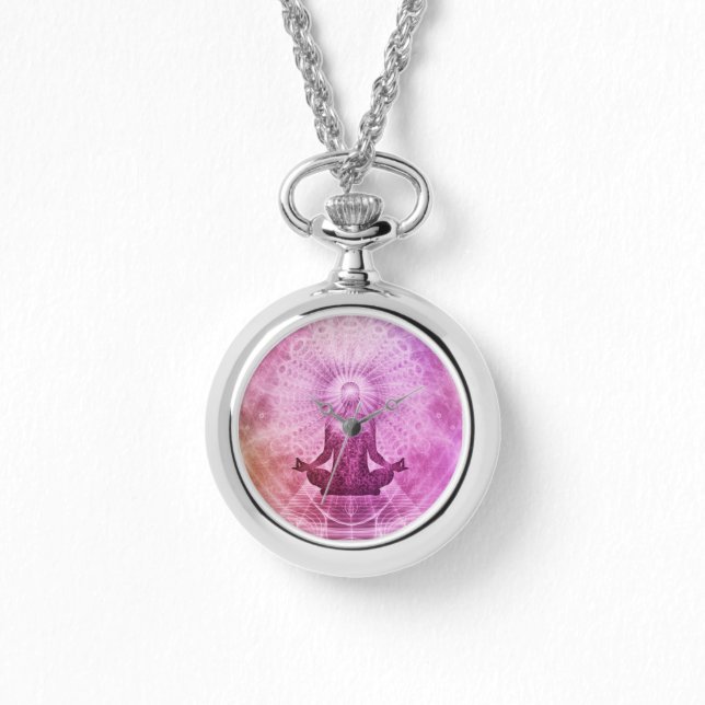 スピリチュアルヨガ瞑想カラフル禅 腕時計 (正面)