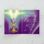 スピリチュアルライト第1回聖餐会/《キリスト教》洗礼式や命名式 サンキューカード (内部)