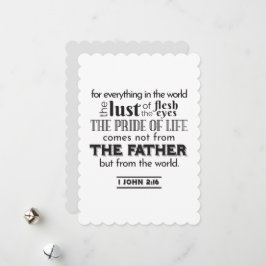 スピリチュアルリフレクションアート – 1 John 2:16 シーズンカード