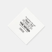 スピリチュアルリフレクションアート – 1 John 2:16 スタンダードカクテルナプキン (角)