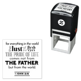 スピリチュアルリフレクションアート – 1 John 2:16 セルフインキングスタンプ