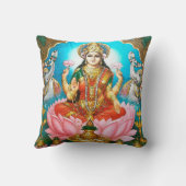 スピリチュアルヴィンテージヒンドゥーディアティラクシュミ クッション (裏面)