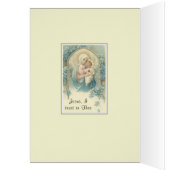 スピリチュアル伝統的ブーケヴァージンメアリーカード (内側 (左))