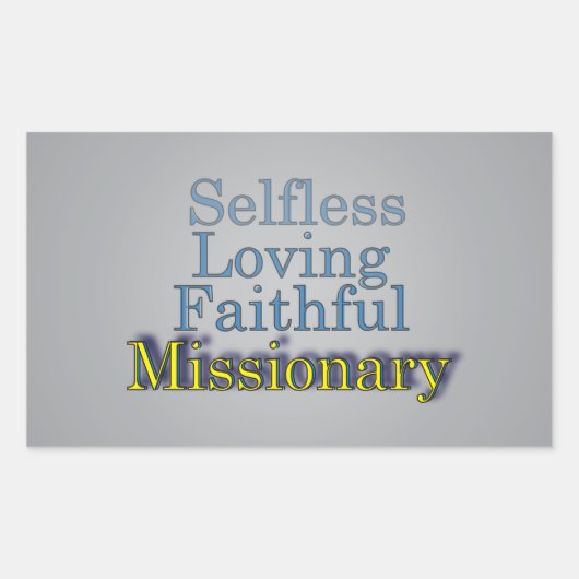 スピリチュアル伝道師 長方形シール (正面)