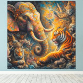 スピリチュアル作品 キャンバスプリント (インサイチュ (ウッドフロア))