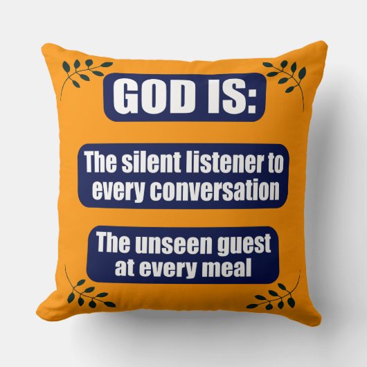 スピリチュアル信仰引用文装飾用クッション クッション (正面)