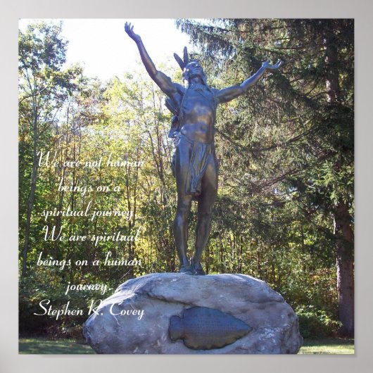 スピリチュアル先住民アメリカン ポスター (正面)