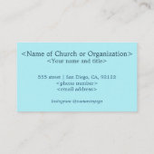 スピリチュアル分散型青三角形ビジネスカード 名刺 (裏面)