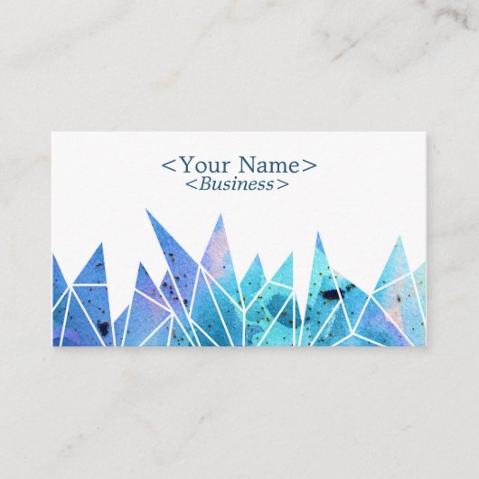 スピリチュアル分散型青三角形ビジネスカード 名刺