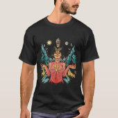 スピリチュアル女性イラストレーション Tシャツ (正面)