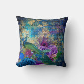 スピリチュアル孔雀 クッション (正面)