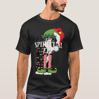 スピリチュアル小妖精や小人マッチングファミリーグループクリスマスパーツ Tシャツ