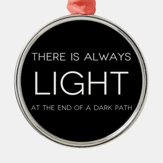 スピリチュアル引用文 メタルオーナメント (正面)