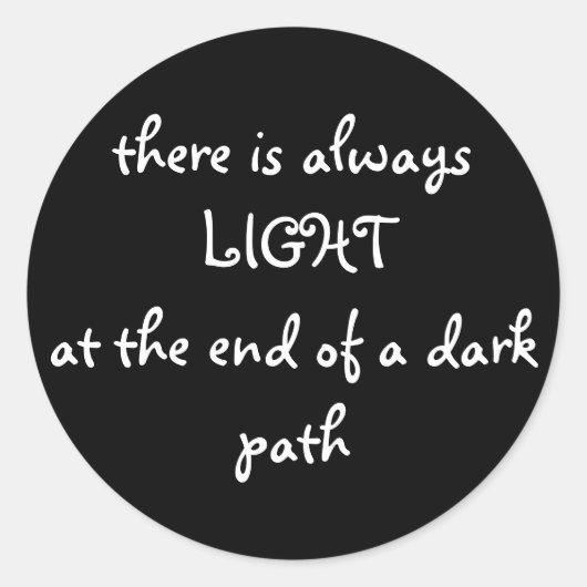 スピリチュアル引用文 ラウンドシール (正面)