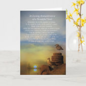 スピリチュアル悔やみや弔慰舟鳥歌 カード (黄色い花)