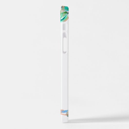 スピリチュアル意識的な信仰ラブホープアート iPhoneケース (左側面)