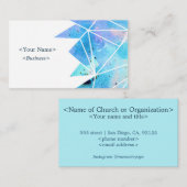 スピリチュアル散在パープル三角形の名刺 名刺 (正面/裏面)