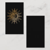 スピリチュアル月三日月天文学日 名刺 (正面/裏面)