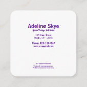 スピリチュアル治療 スクエア名刺 (裏面)