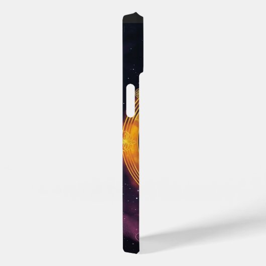 スピリチュアル犬と黄金のマンダラと花の人生 Case-Mate iPhoneケース (裏面 / 右)