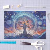 スピリチュアル生命の木 薄葉紙 (クラフト)