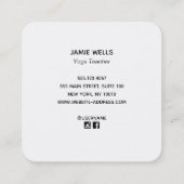 スピリチュアル眼 スクエア名刺 (裏面)