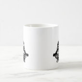 スピリチュアル瞑想の平和なコーヒーマグ コーヒーマグカップ (中央)