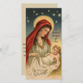 スピリチュアル祈りの言葉ブーケカトリック宗教 シーズンカード (正面/裏面)