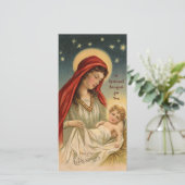 スピリチュアル祈りの言葉ブーケカトリック宗教 シーズンカード (スタンド正面)