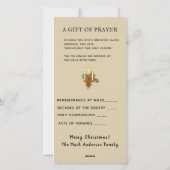 スピリチュアル祈りの言葉ブーケカトリック宗教 シーズンカード (裏面)