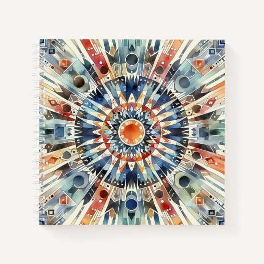 スピリチュアル祈りの言葉円 ノートブック (正面)