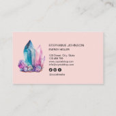 スピリチュアル神秘的なエネルギーヒーラー結晶宝石 名刺 (裏面)