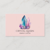 スピリチュアル神秘的なエネルギーヒーラー結晶宝石 名刺 (正面)