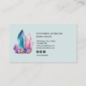 スピリチュアル神秘的なエネルギーヒーラー結晶宝石 名刺 (裏面)