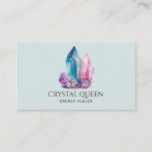 スピリチュアル神秘的なエネルギーヒーラー結晶宝石 名刺 (正面)