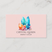 スピリチュアル神秘的なエネルギーヒーラー結晶宝石 名刺 (正面)