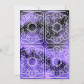 スピリチュアル紫色の水彩確認セットカード 招待状 (裏面)