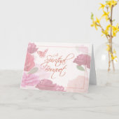 スピリチュアル考えブーケのバラ カード (黄色い花)