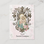 スピリチュアル聖体カトリック祈りの言葉 名刺 (正面)