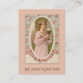 スピリチュアル聖体聖体カード – エンジェルホールディングホスト 名刺 (正面)