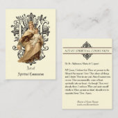 スピリチュアル聖餐式カードカトリック祈りの言葉 名刺 (正面/裏面)